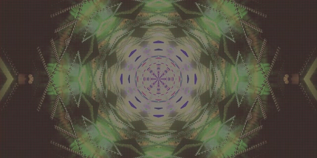 Neon Tunnel Kaleidoskop Mandala VJ Loop 2:1 Univisium 60fps Ekran Koruyucu