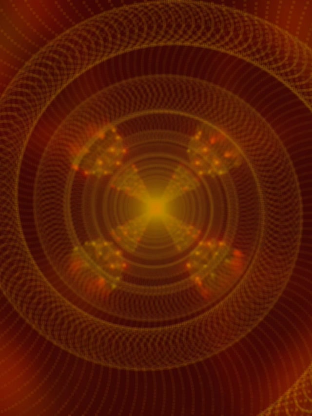 Neon Tünel 4-Küre Spiral Girdap VJ Loop 3:4 iPad Portre 60fps Ekran Koruyucu