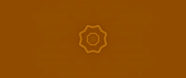 Neon Tunnel Gold 8-Point Star Mandala Vj Loop 2.39:1 Cinemascope 60fps Screensaver