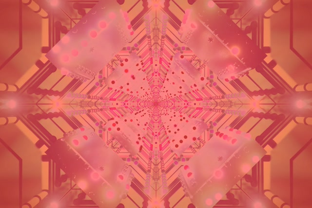 Neon Tünel Pembe Elmas Kaleidoskop VJLoops 3:2 Surface 60fps Ekran Koruyucu