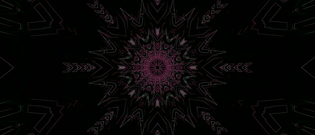 Neon Tunnel Magenta Kaleidoscope Burst VJ Loop 21:9 Ultrawide 60fps Screensaver
