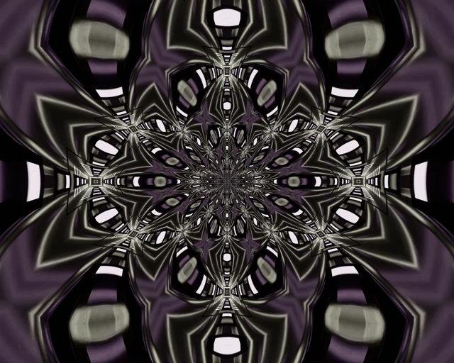 Vj loop Neon Tünel Koyu Kaleidoskop Mandala 5:4 industrial 60fps ekran koruyucu