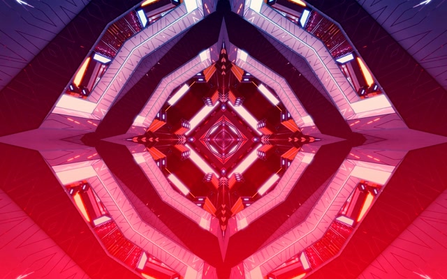 Vj loop Red Diamond Neon Tunnel 60fps 16:10 macbook Screensaver