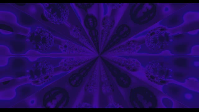 Mor Soyut Kaleidoskop VJLoops - Kozmik Mandala Hareket Arkaplanı