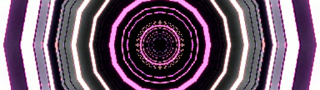 Neon Tünel Pembe Sekizgen Vortex Screensaver 32:9 Super Ultrawide 60fps Vj Loop