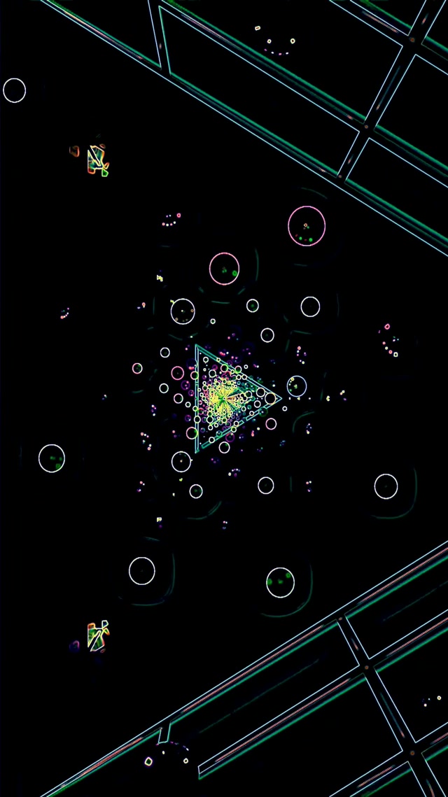 Neon Tünel Daireler 60fps 9:16 Reels Ekran Koruyucu PC Vj Loop