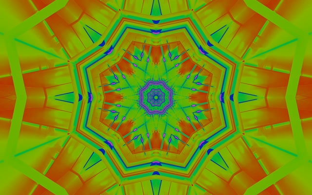 Neon Tünel Kaleidoskop Yıldız VJ Loop 16:10 Macbook 60fps Ekran Koruyucu