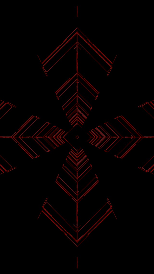 Kırmızı Koyu Haç Ok Neon Tunnel VJ Loop 9:16 Reels 60fps Screensaver