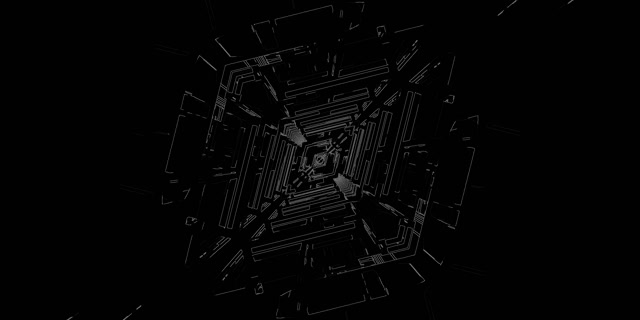 Neon Tünel Tel Çerçeve Teknoloji Girdap VJ Loop 2:1 Univisium 60fps Ekran Koruyucu