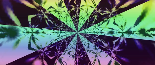 Neon Tünel Kaleidoskop Yıldız Patlama VJ Loop 2.39:1 Cinemascope 60fps Ekran Koruyucu