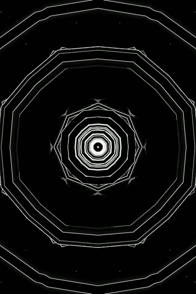 Neon Tunnel Ongen Vortex VJ Loop 2:3 Photo Portrait 60fps Screensaver