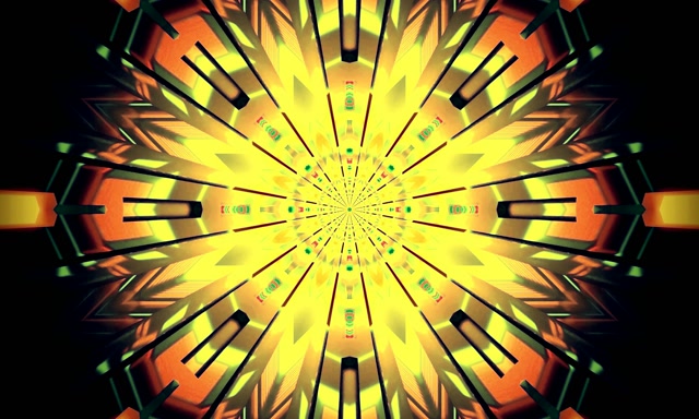 VJ Loop Neon Tünel Kaleidoskop Burst 5:3 wide 60fps Ekran Koruyucu