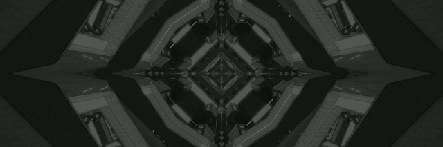 Neon Tünel Koyu Elmas Kaleidoskop 3:1 Üçlü Geniş 60fps Ekran Koruyucu VJLoops