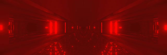 Kırmızı Neon Tüneli VJLoops 3:1 Üçlü Geniş 60fps Ekran Koruyucu