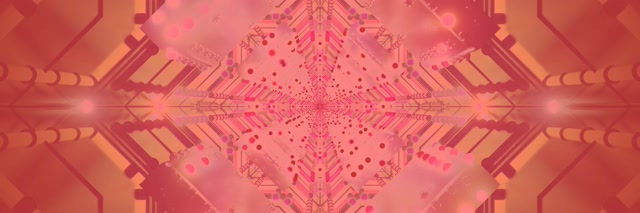 Neon Tünel Pembe Kaleidoskop Yıldız Vj Loop 3:1 Üçlü Geniş 60fps Ekran Koruyucu