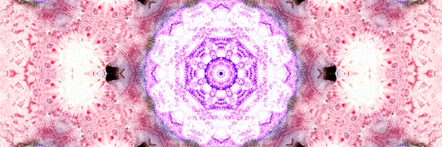 Pembe Neon Tünel Mandala Ekran Koruyucu 3:1 Üçlü Geniş 60fps VJ Loop