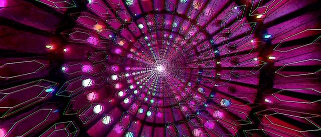 Pembe Neon Tünel Ekran Koruyucu 21:9 Ultrawide 60fps VJ Loop ekran koruyucu windows 10