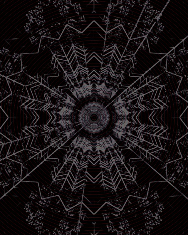 Karanlık Fraktal Kaleidoskop Neon Tunnel VJ Loop 4:5 Instagram 60fps Ekran Koruyucu
