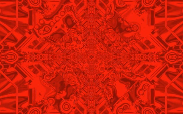 Red Mechanical Kaleidoscope Neon Tunnel Vj Loop 16:10 Macbook 60fps Screensaver