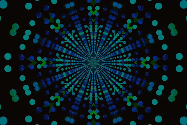 Neon Tunnel Dot Mandala Burst VJ Loop 3:2 Surface 60fps Screensaver