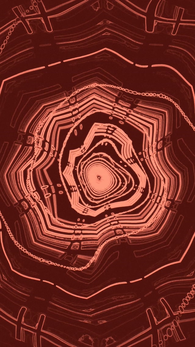 Neon Tunnel Red Spiral Vortex Vj Loop 9:16 Reels 60fps Screensaver