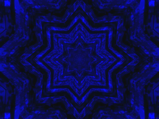 Синій неоновий тунель зірка Screensaver 4:3 Classic 60fps VJ Loop