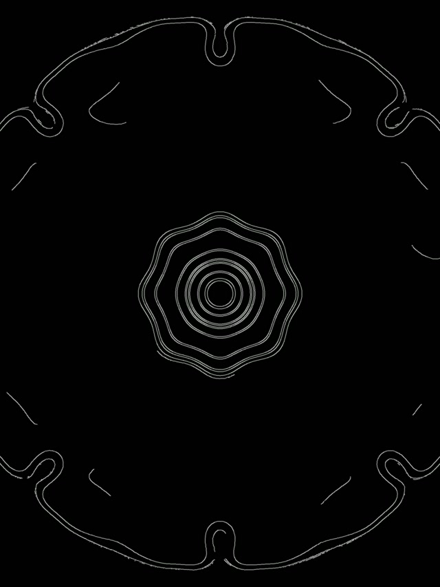 Чорний неоновий тунель спіраль заставка 3:4 iPad Portrait 60fps Vj Loop