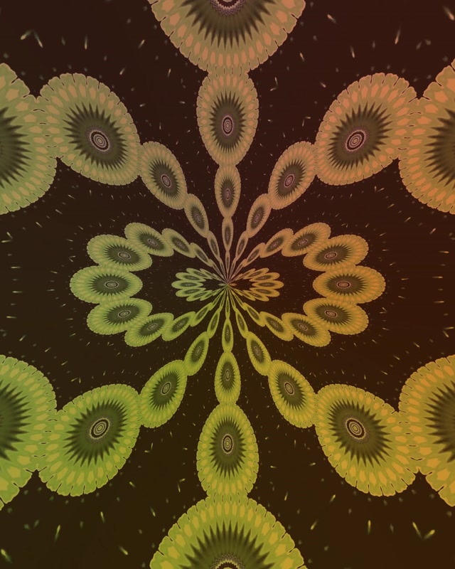 Fractal Kaleidoscope Neon Tunnel VJ Loop 4:5 Instagram 60fps Screensaver