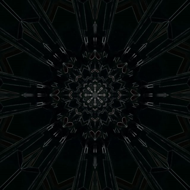 Неоновий тунель калейдоскоп мандала VJ Loop 1:1 квадрат 60fps заставка