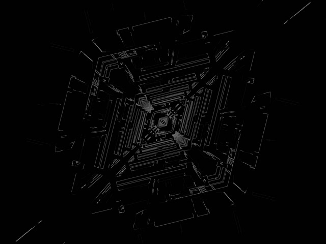 Неоновий Тунель Дротовий Каркас Вихор VJ Loop 4:3 Класичний 60fps Заставка