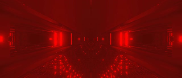 Червоний Неоновий Тунель VJLoops 21:9 Ультраширокий 60fps Заставка Світна Сітка