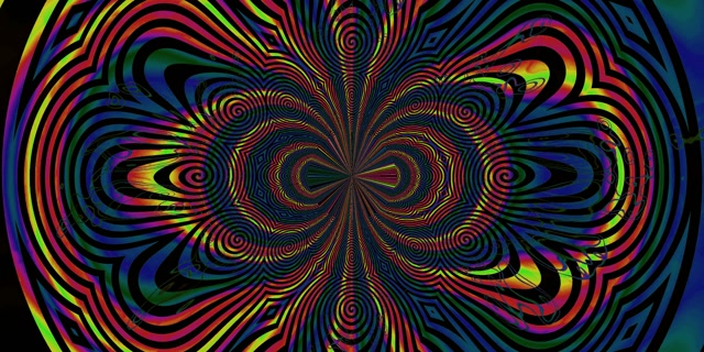 Неоновий тунель психоделічна спіраль розквітання VJ Loop 2:1 Univisium 60fps заставка