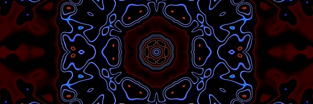 Неоновий Тунель Калейдоскоп Цвітіння VJ Loop 3:1 Triple Wide 60fps Screensaver