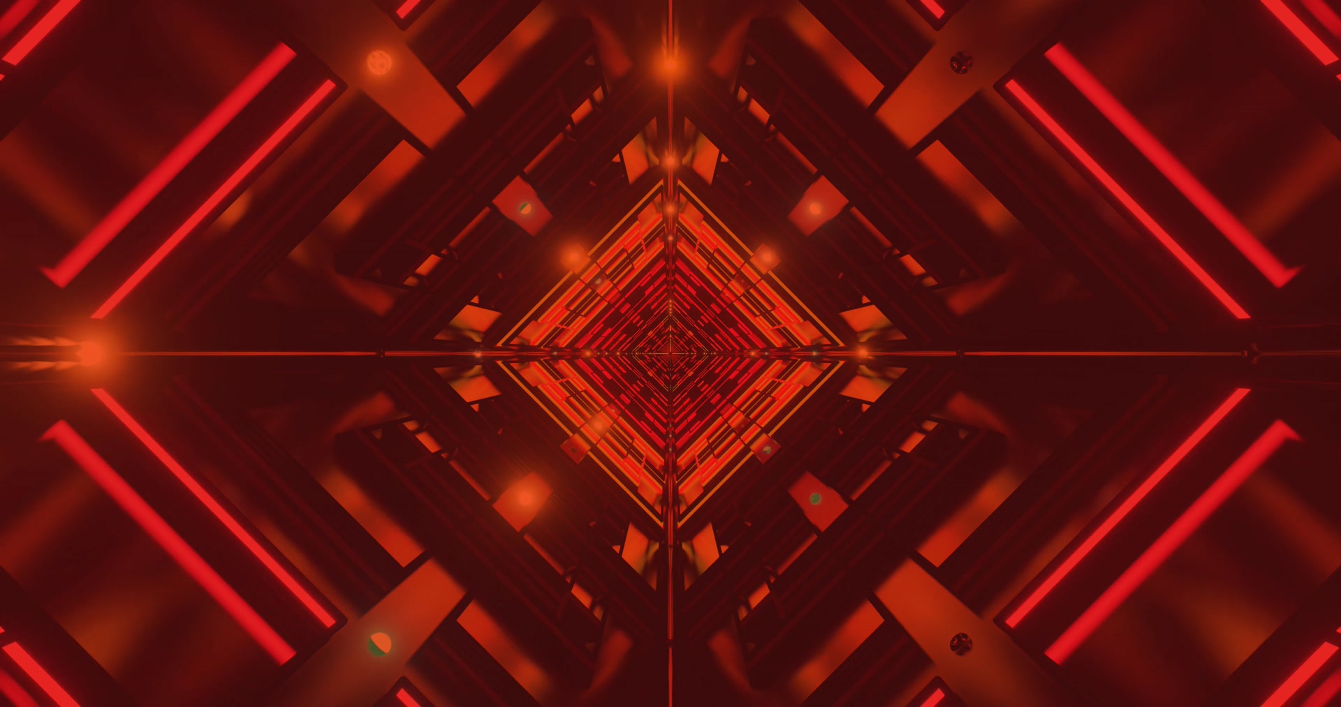 Red Đường hầm Neon Screensaver 4k UHD 60fps VJ Loop