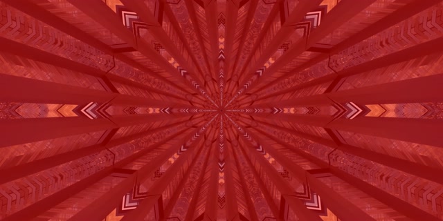 Red Kaleidoscope Burst Neon Tunnel Vj Loop 2:1 Univisium 60fps Screensaver