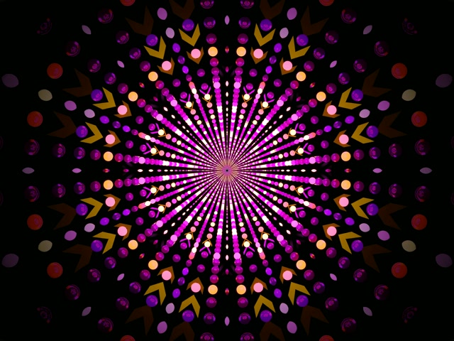 Neon Tunnel Mandala Dot Burst 4:3 Classic 60fps Screensaver Vj Loop