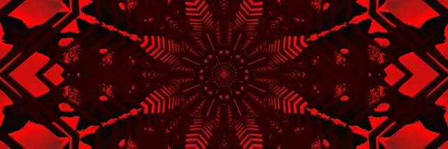 Đường Hầm Neon Sao Đỏ 3:1 Triple Wide 60fps Screensaver VJ Loop