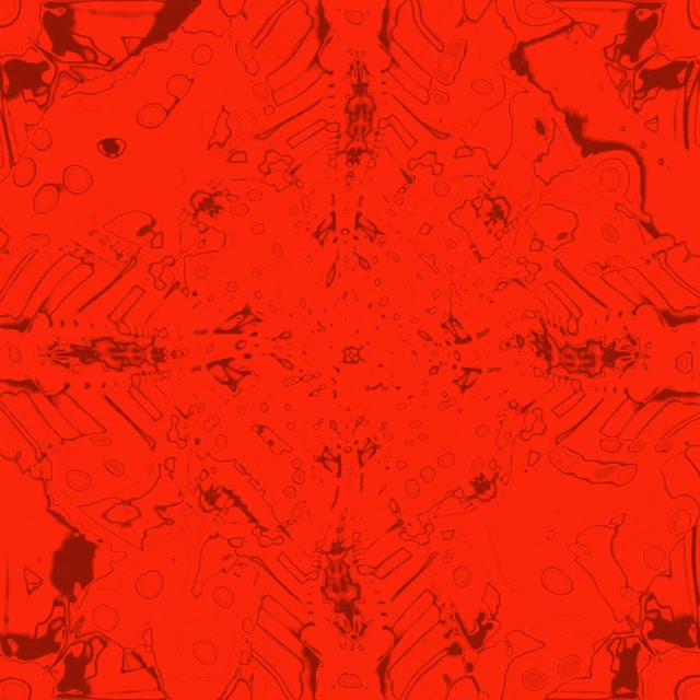 Neon Tunnel Red Fractal Kaleidoscope VJ Loop 1:1 Square 60fps Screensaver