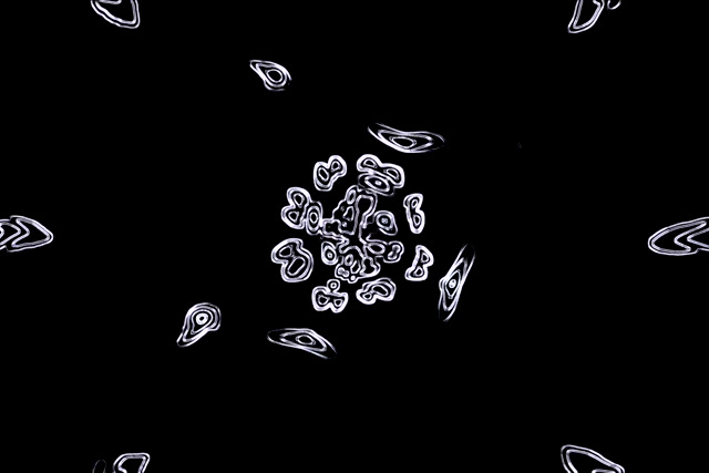 Neon Tunnel White Shapes Screensaver 3:2 Surface 60fps VJ Loop