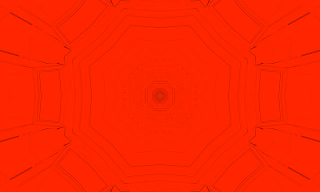 Red Neon Tunnel Octagon Vortex 5:3 Wide 60fps VJ Loop Screensaver