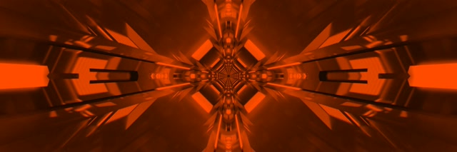 Red Neon Tunnel Kaleidoscope Vortex 3:1 Ultrawide 60fps Screensaver Loop