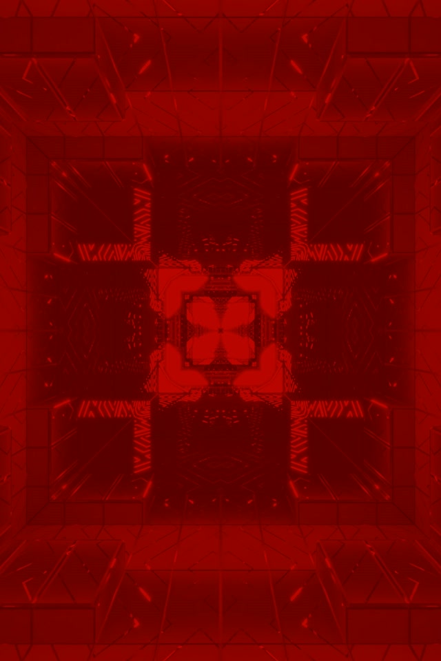 Red geometric neon tunnel 2:3 portrait 60fps screensaver VJ loop