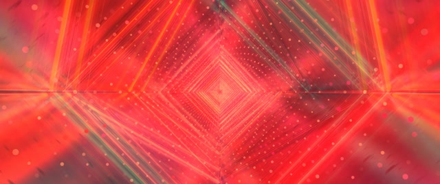 Pulsating Red Diamond Neon Tunnel VJ Loop 2.39:1 60fps Screensaver
