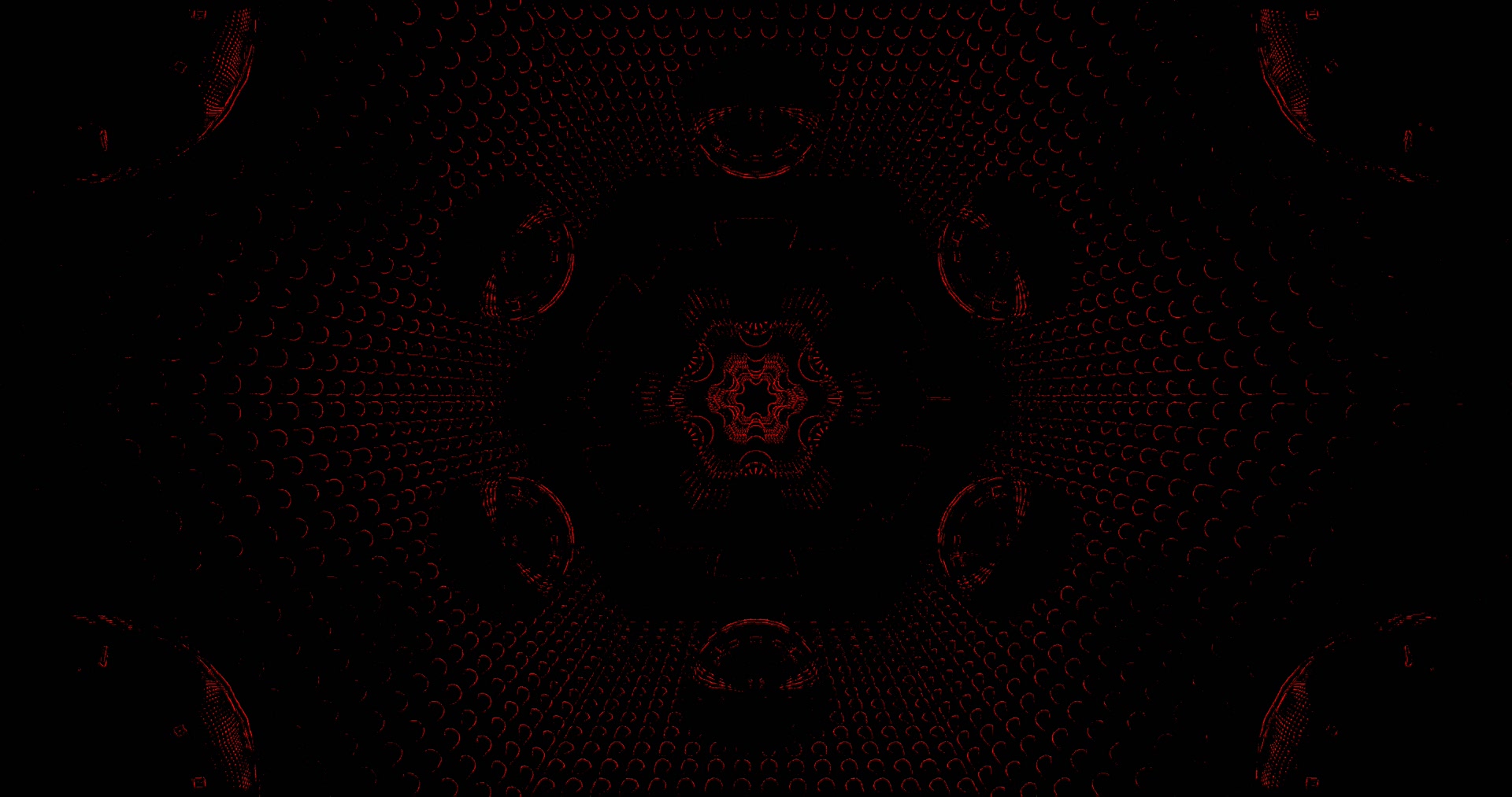 hầm neon đỏ kaleidoscope hoa văn 4K UHD 60fps screensaver windows 11 VJLoops