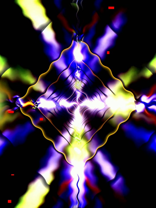 Hình Nền Đường Hầm Neon Tím Vàng 3:4 iPad Portrait 60fps VJ Loop