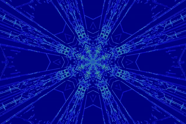 Đường Hầm Neon Xanh Bông Tuyết Screensaver 3:2 Surface 60fps VJLoops