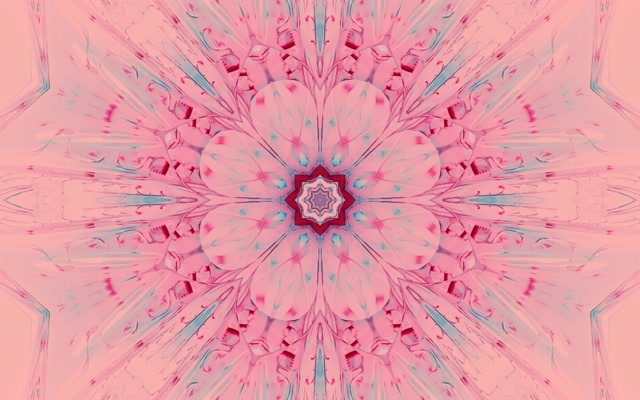 Đường Hầm Neon Mandala Kaleidoscope Hồng VJLoops 16:10 MacBook 60fps Bảo Vệ Màn Hình