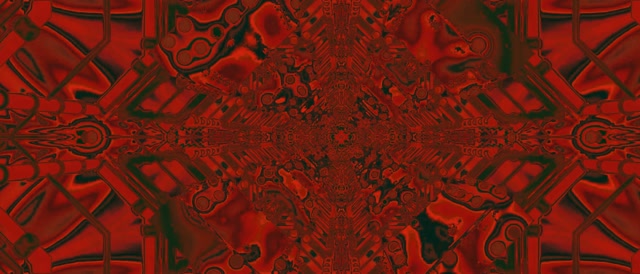 Fractal Đỏ Kaleidoscope Hầm Neon Vj Loop 21:9 Ultrawide 60fps Màn Hình Chờ