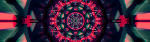 Đường Hầm Neon Kaleidoscope Xoắn Ốc 32:9 Siêu Cực Rộng 60fps Hình Nền Bảo Vệ Màn Hình VjLoops