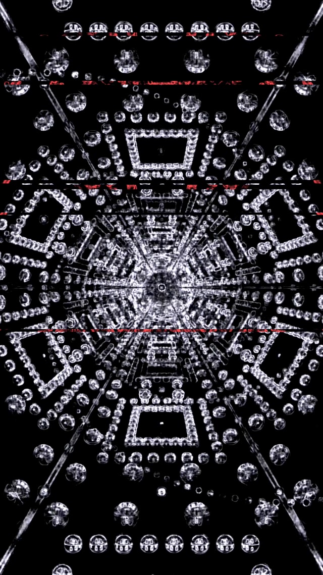 Đường Hầm Neon Mandala Bong Bóng VJ Loop 9:16 Reels 60fps Screensaver